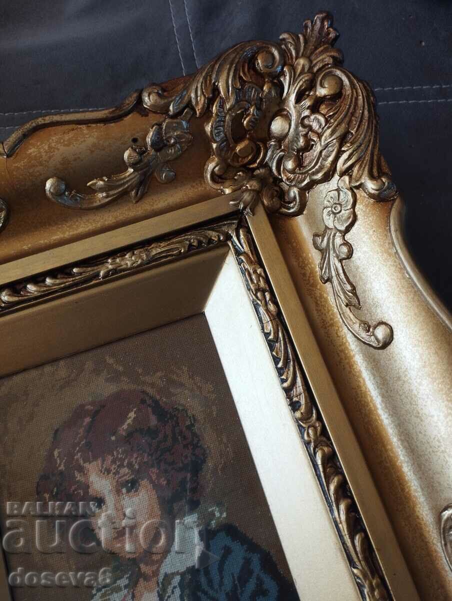 Доставка на гоблен в барокова рамка 44/98 см. Доставка на гоблен в барокова рамка 44/98 см.