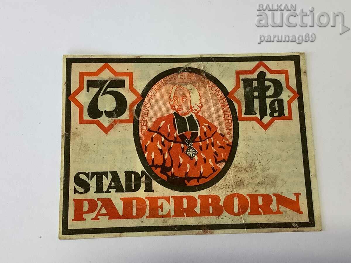 Germany notgeld 75 pfennig 1921 with price 2.90 BGN | € 1.48 Germany notgeld 75 pfennig 1921 with price 2.90 BGN | € 1.48