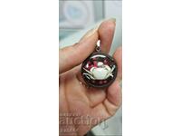 Locket, handmade, genuine crab from the Black Sea