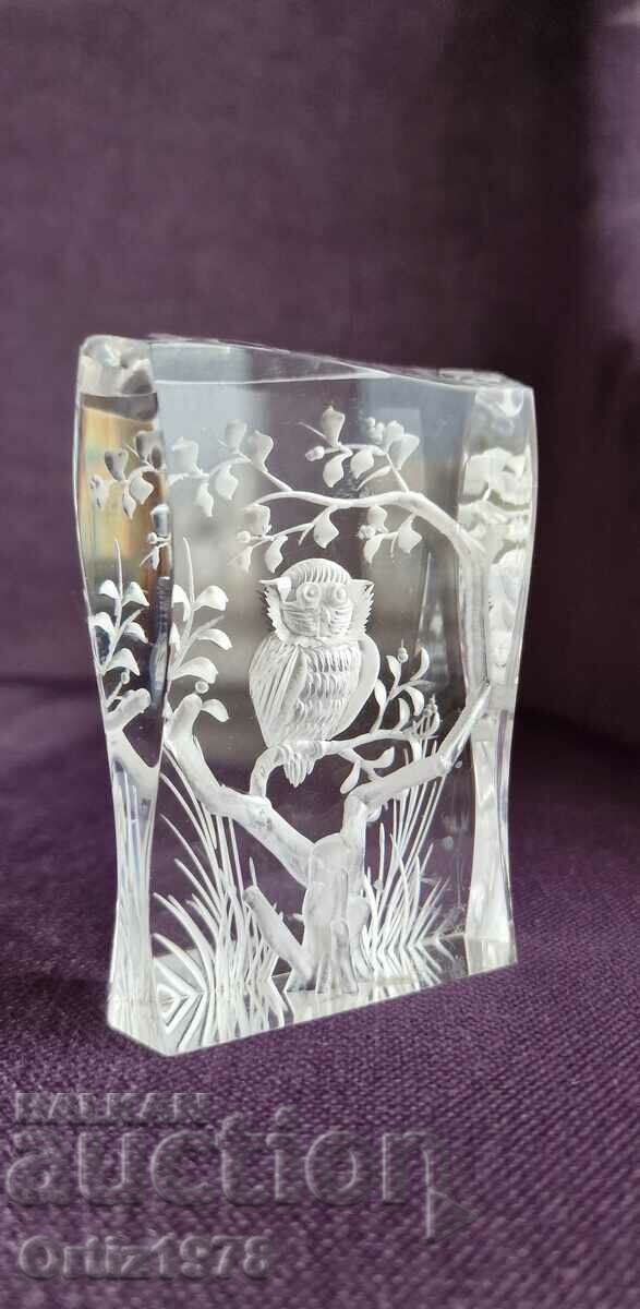 Exquisite three-dimensional paperweight – Owl. - 5 Exquisite three-dimensional paperweight – Owl. - 5