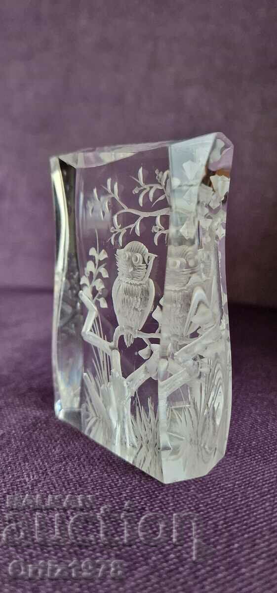 Exquisite three-dimensional paperweight – Owl. - 6 Exquisite three-dimensional paperweight – Owl. - 6