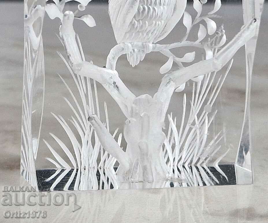 Exquisite three-dimensional paperweight – Owl. - 7 Exquisite three-dimensional paperweight – Owl. - 7