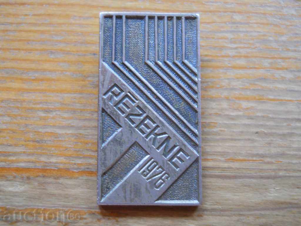 insigna „Rezekne 1976” - Letonia