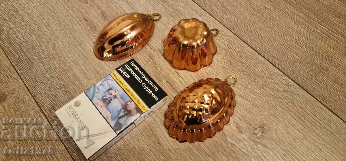 Auction Lot of vintage copper molds – Excellent! Auction Lot of vintage copper molds – Excellent!