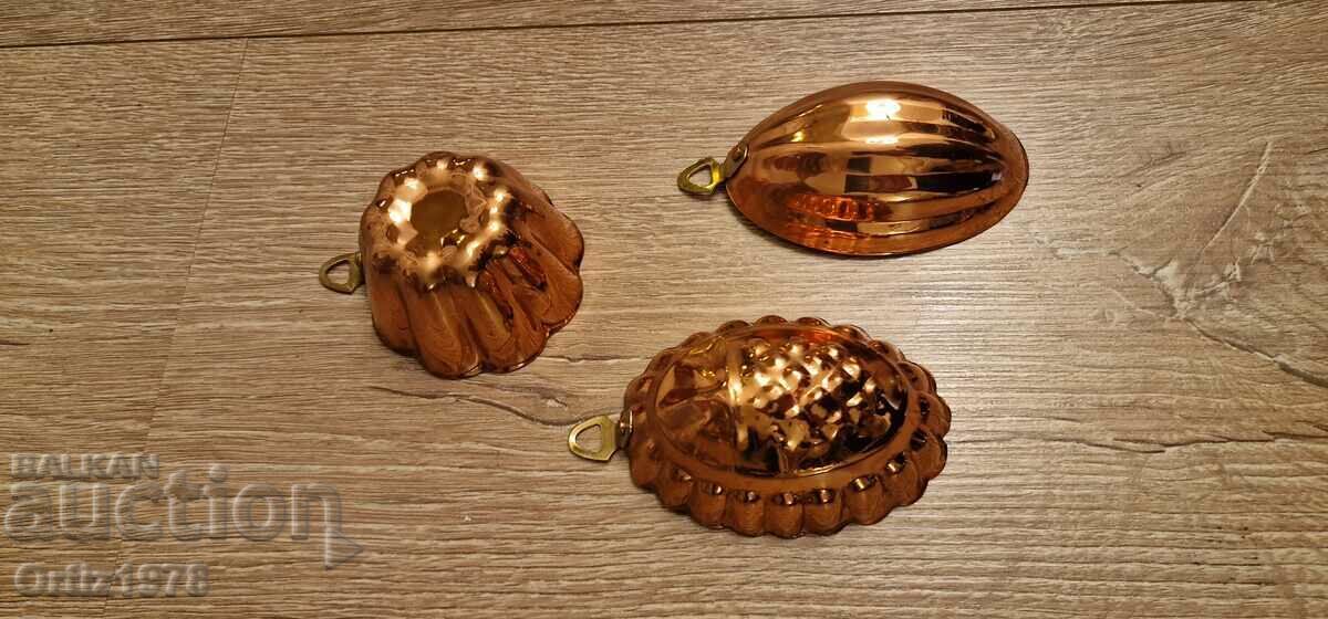Delivery of Lot of vintage copper molds – Excellent! Delivery of Lot of vintage copper molds – Excellent!