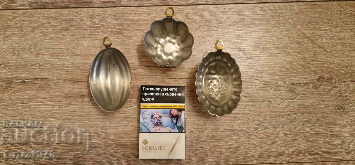 Lot of vintage copper molds – Excellent! - 5 Lot of vintage copper molds – Excellent! - 5