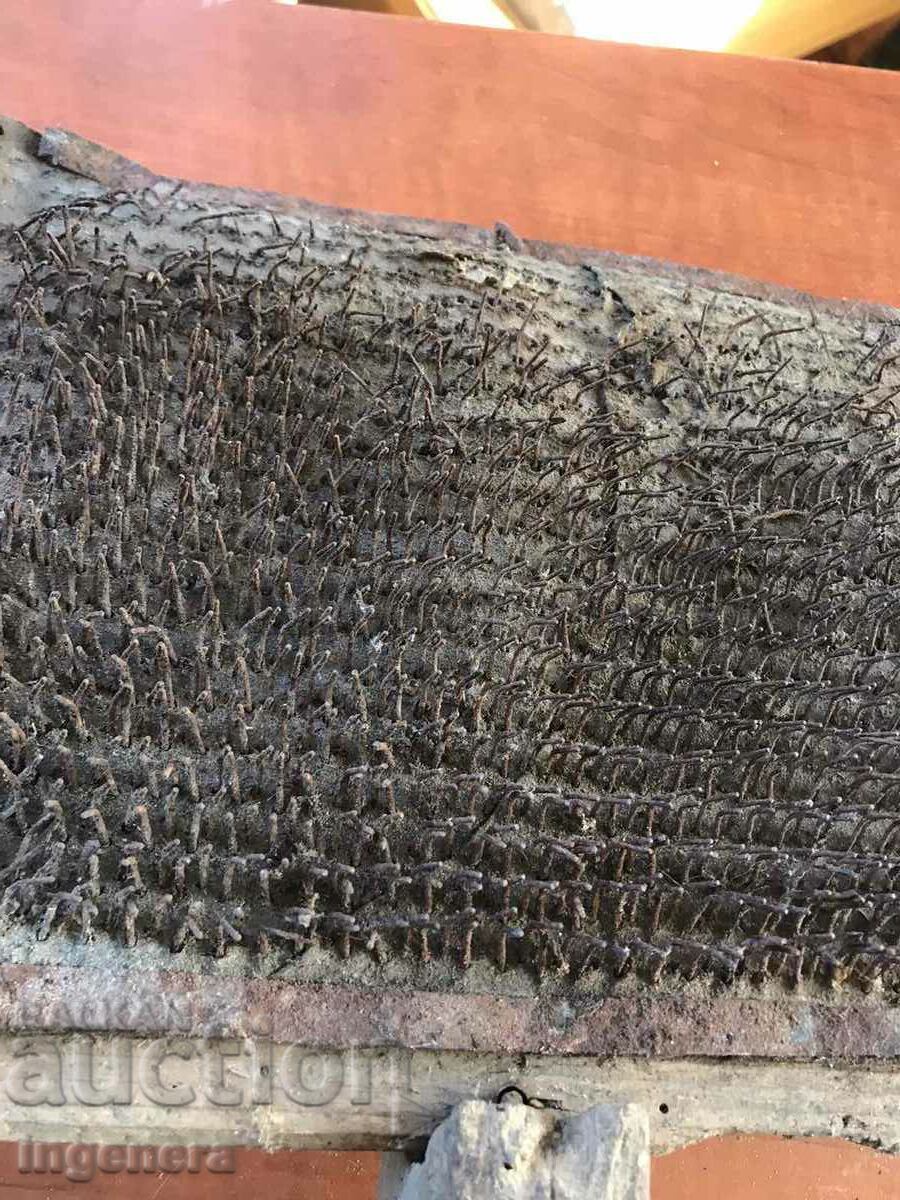 HAND WOOL PICKER ANTIQUE TOOL WOOD - 5