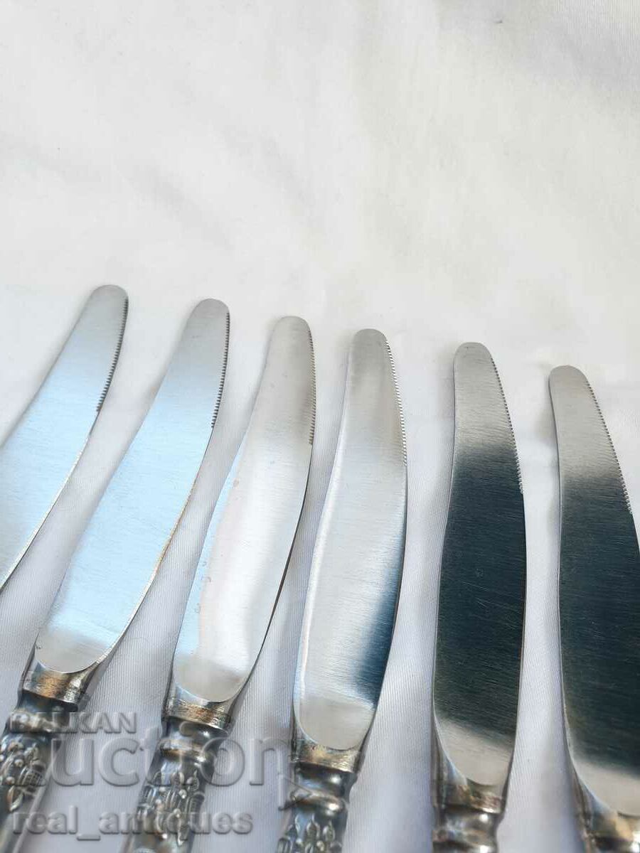 Set of silver plated knives - 5