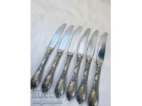 Set cuțite placate cu argint