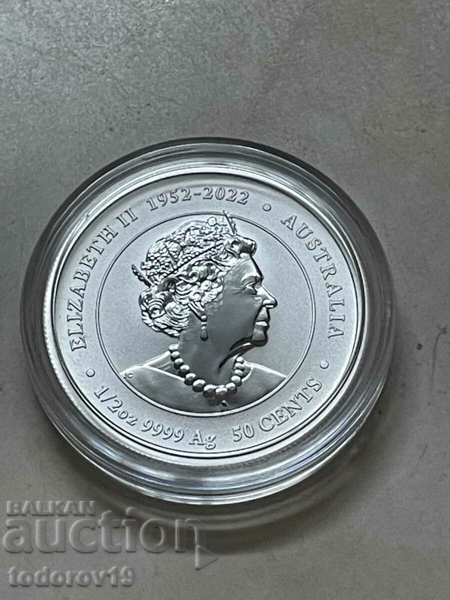 Delivery of 1/2 oz Silver Lunar Year of the Dragon 2024 - Tinted