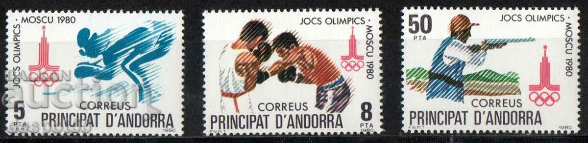 1980. Andorra (Spania). Jocurile Olimpice - Moscova 1980, URSS.