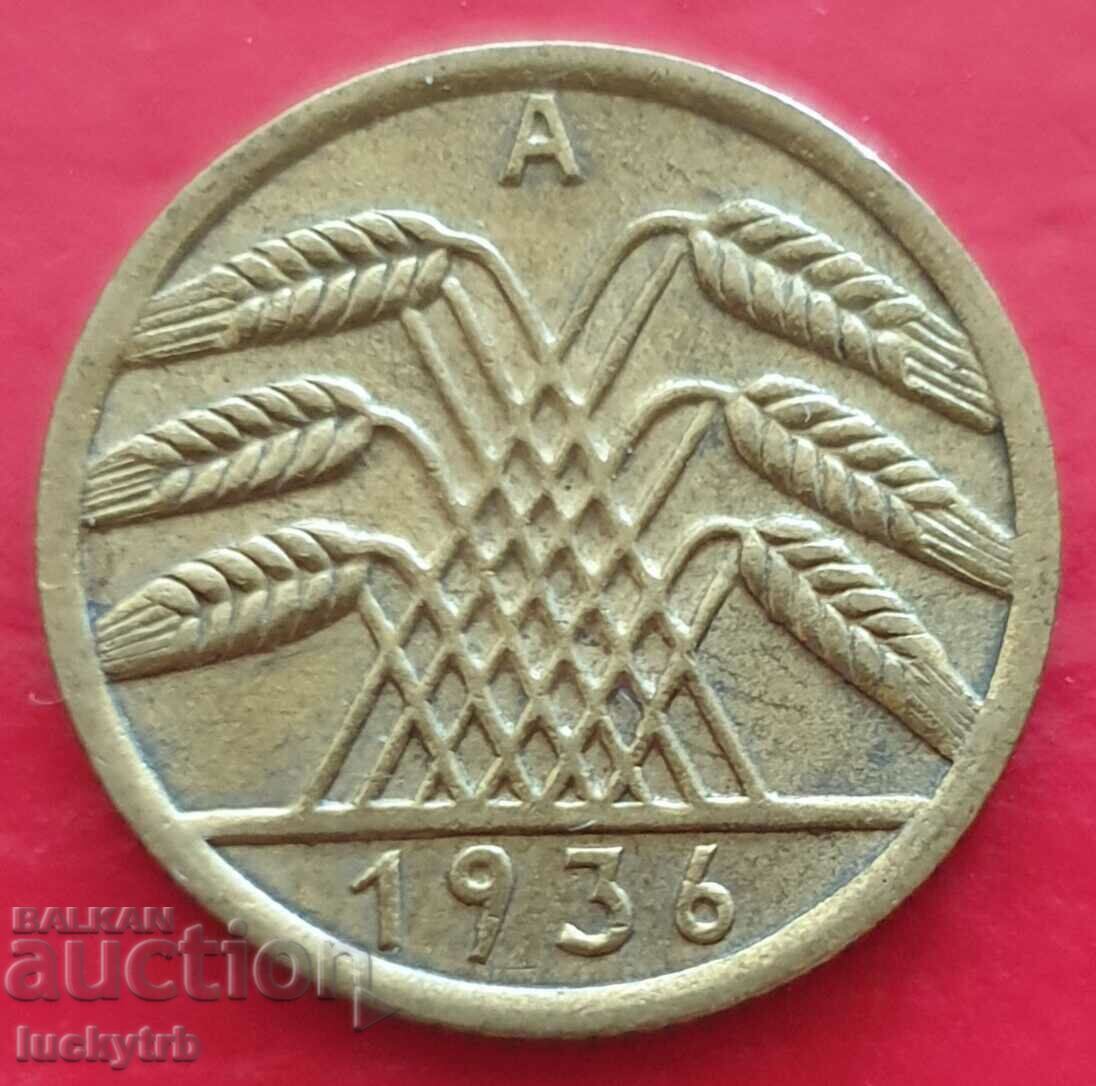 5 reichspfennig 1936 "A" - Germany with price € 2.00 | 3.91 BGN