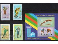 1980. Togo. Winter Olympics - Lake Placid, USA + Block.