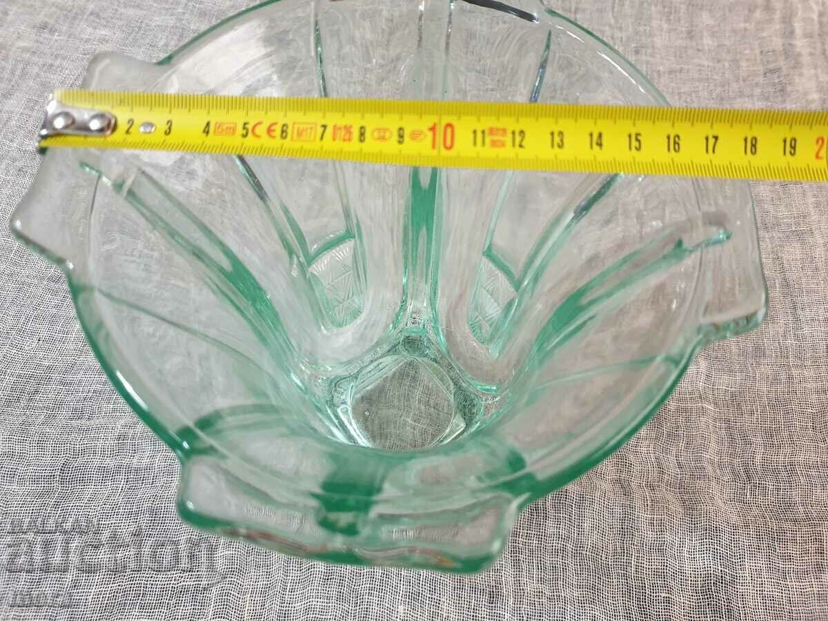 Large retro vase made of thick colored glass - 6 Large retro vase made of thick colored glass - 6