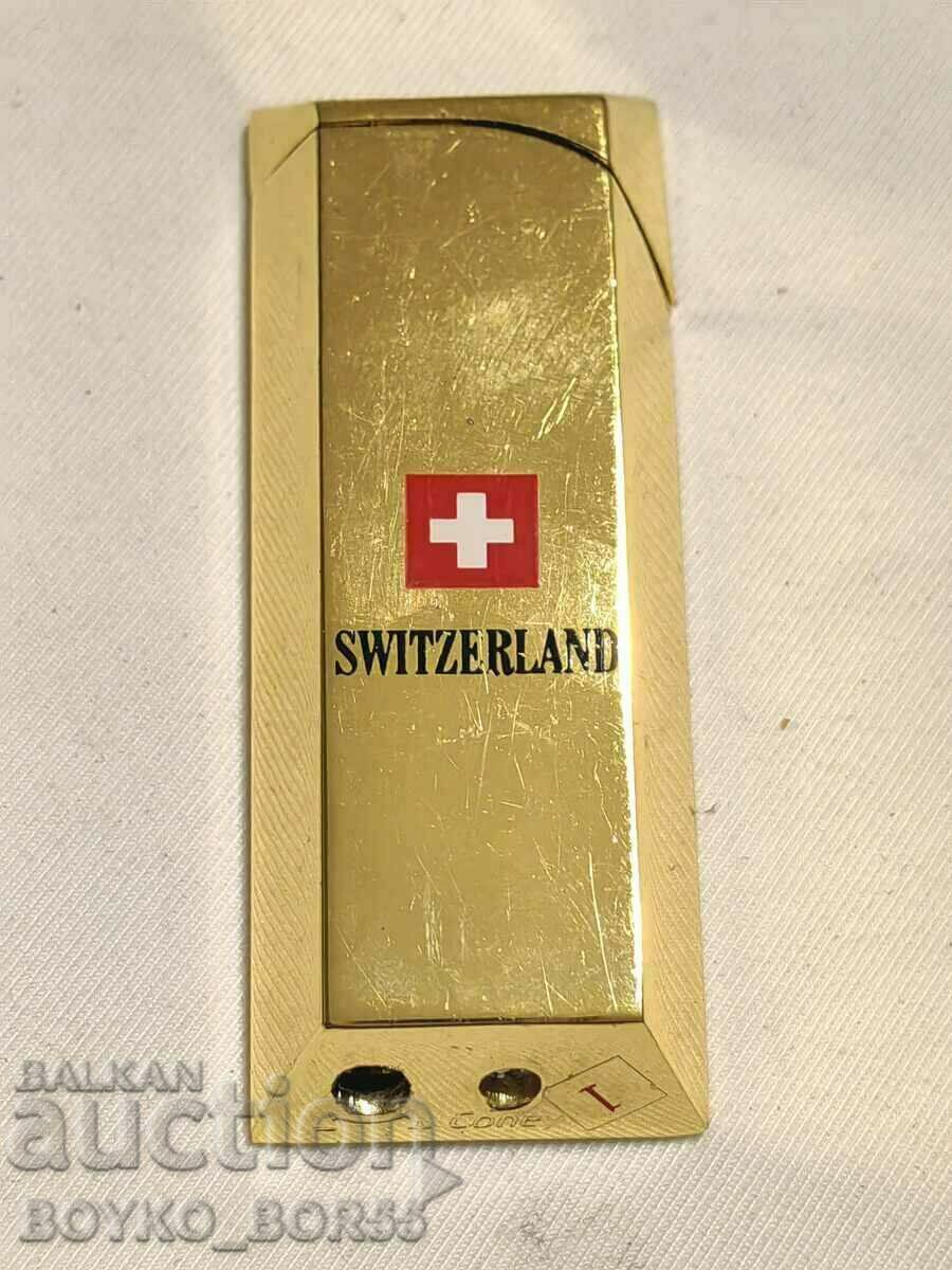 Original CONEY Swiss Lighter Gold Bar