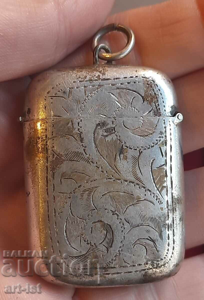 Silver Plated Victorian Engraved Match Box. with price 90.00 BGN | € 46.02 Silver Plated Victorian Engraved Match Box. with price 90.00 BGN | € 46.02