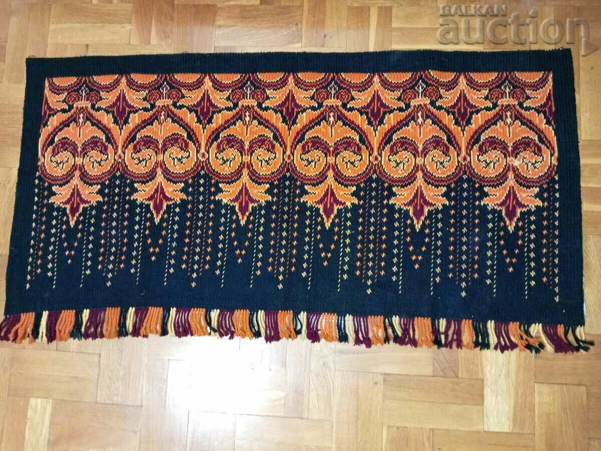 Delivery of Antique ethnographic RUG CARPET for WALL with fringes Delivery of Antique ethnographic RUG CARPET for WALL with fringes