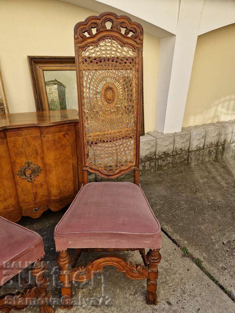 Pereche de scaune de sufragerie Chippendale antice - 5