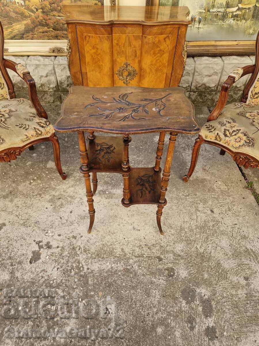 A great antique tri-level coffee table