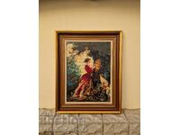 Superb antique collectible tapestry