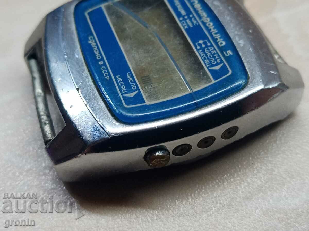 Wrist Watch USSR Russian Electronics, men's, rare - 5