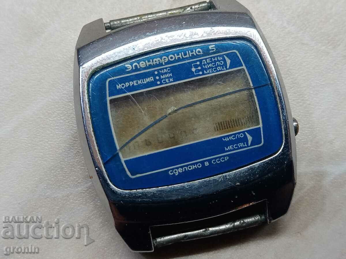 Wrist Watch USSR Russian Electronics, men's, rare - 7