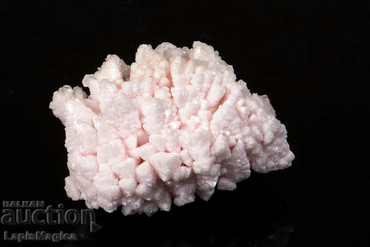 Pink Manganocalcite druse 68.2g from Bulgaria