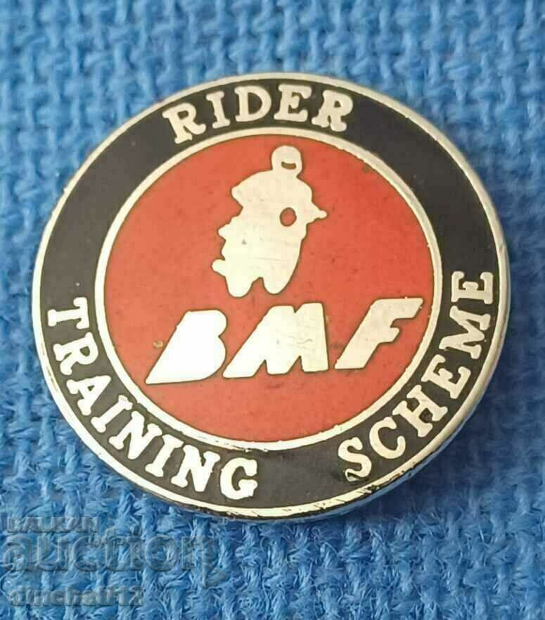 Знак мотор. BMF RIDER TRAINING SCHEME. Auto Moto