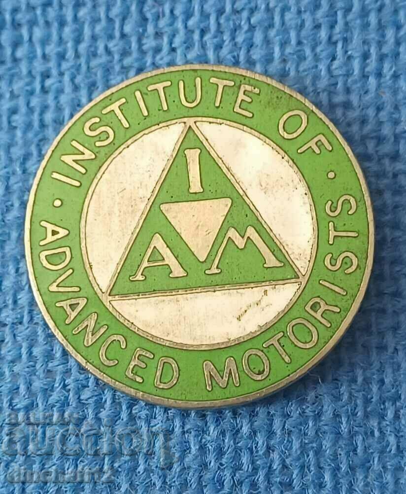 Motor sign. Institute of Advanced Motorists (IAM) Moto Auto