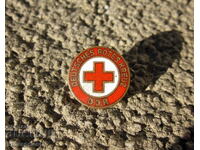 German badge German GDR badge red cross