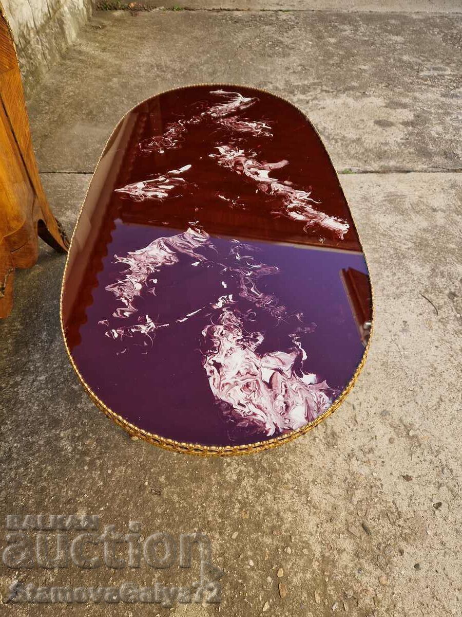 Красива дървена холна маса - 6