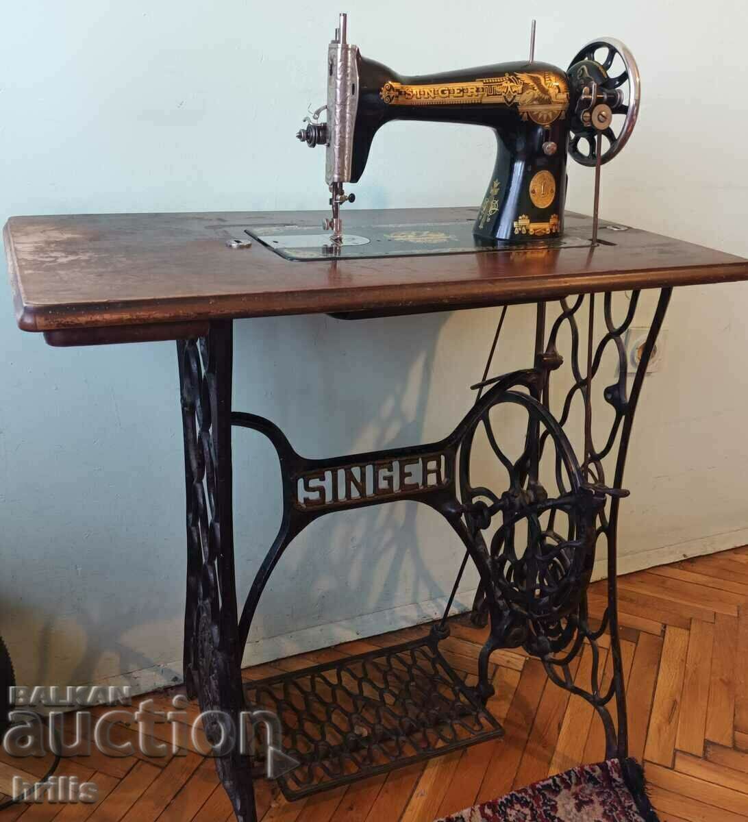 Delivery of FOOT OPERATED SEWING MACHINE - SINGER EXCELLENT