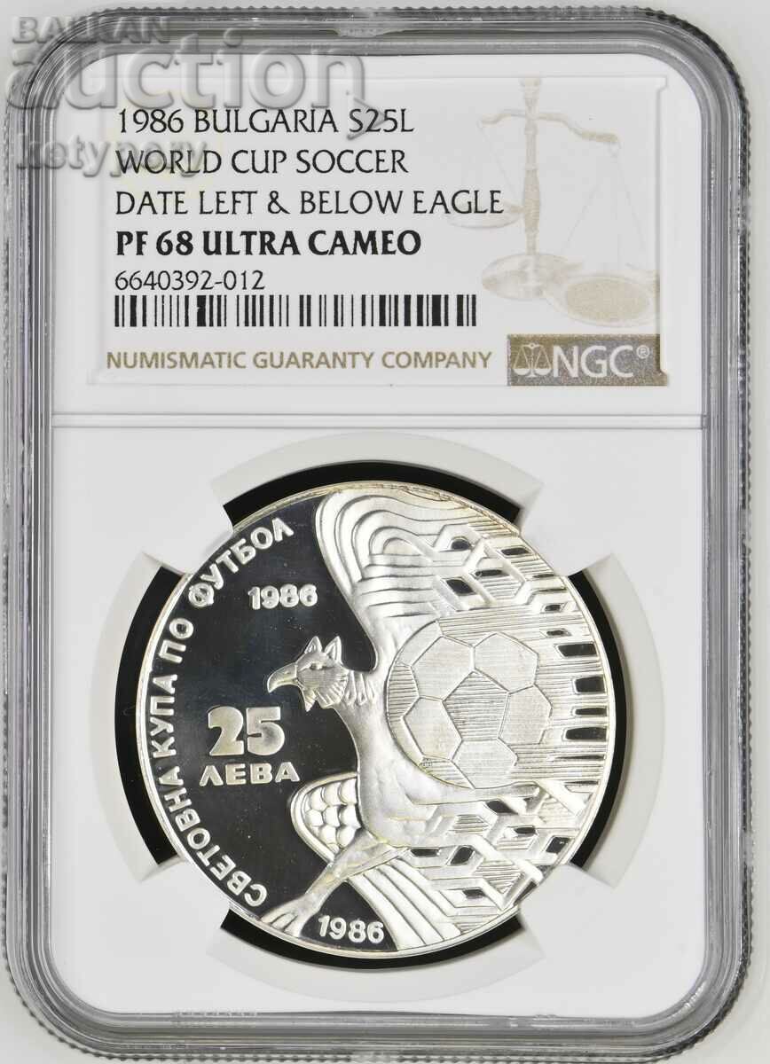 BGN 25 1986 - Griffin NGC PF 68 Ultra Cameo