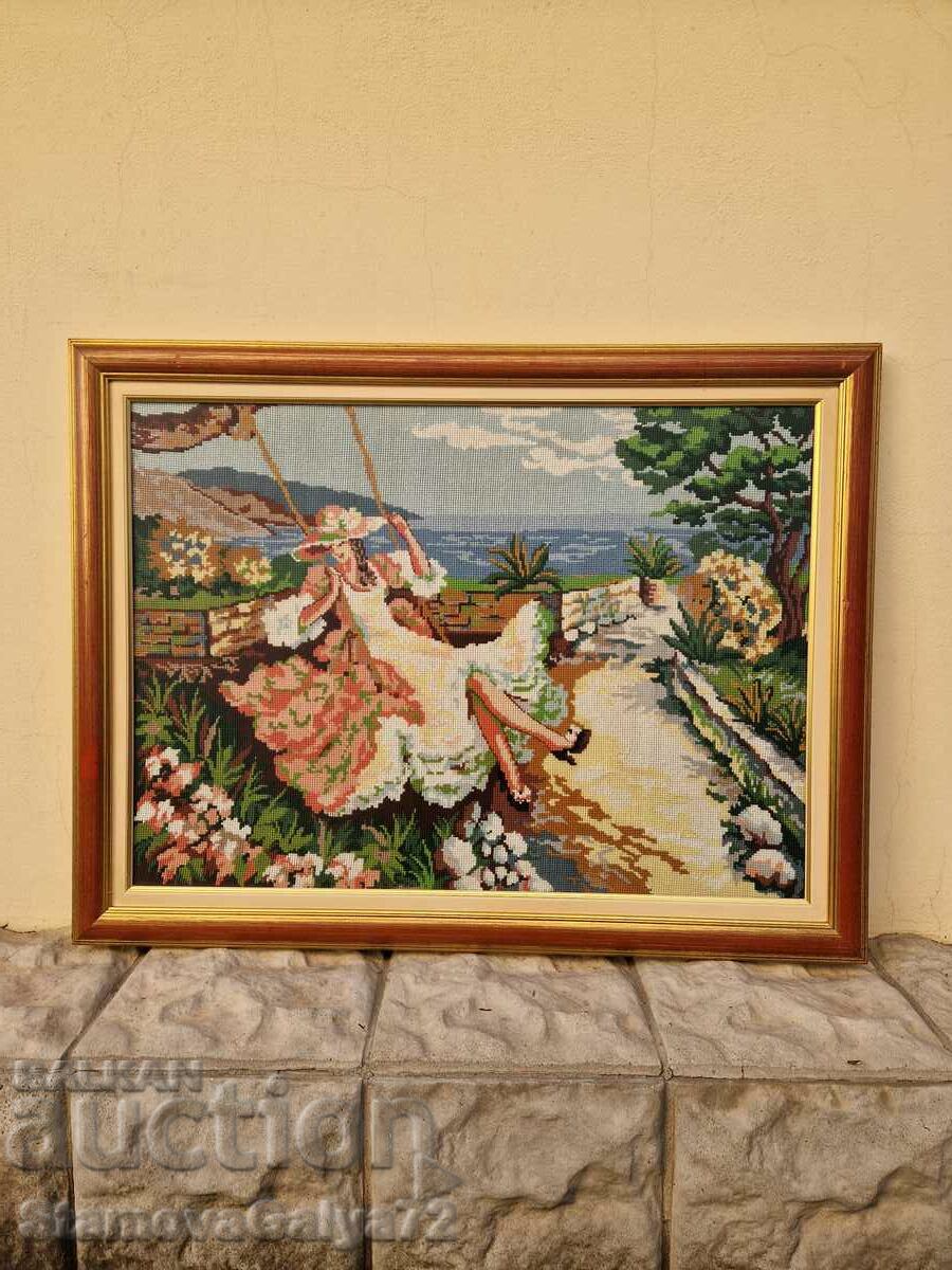 A superb antique collectible tapestry