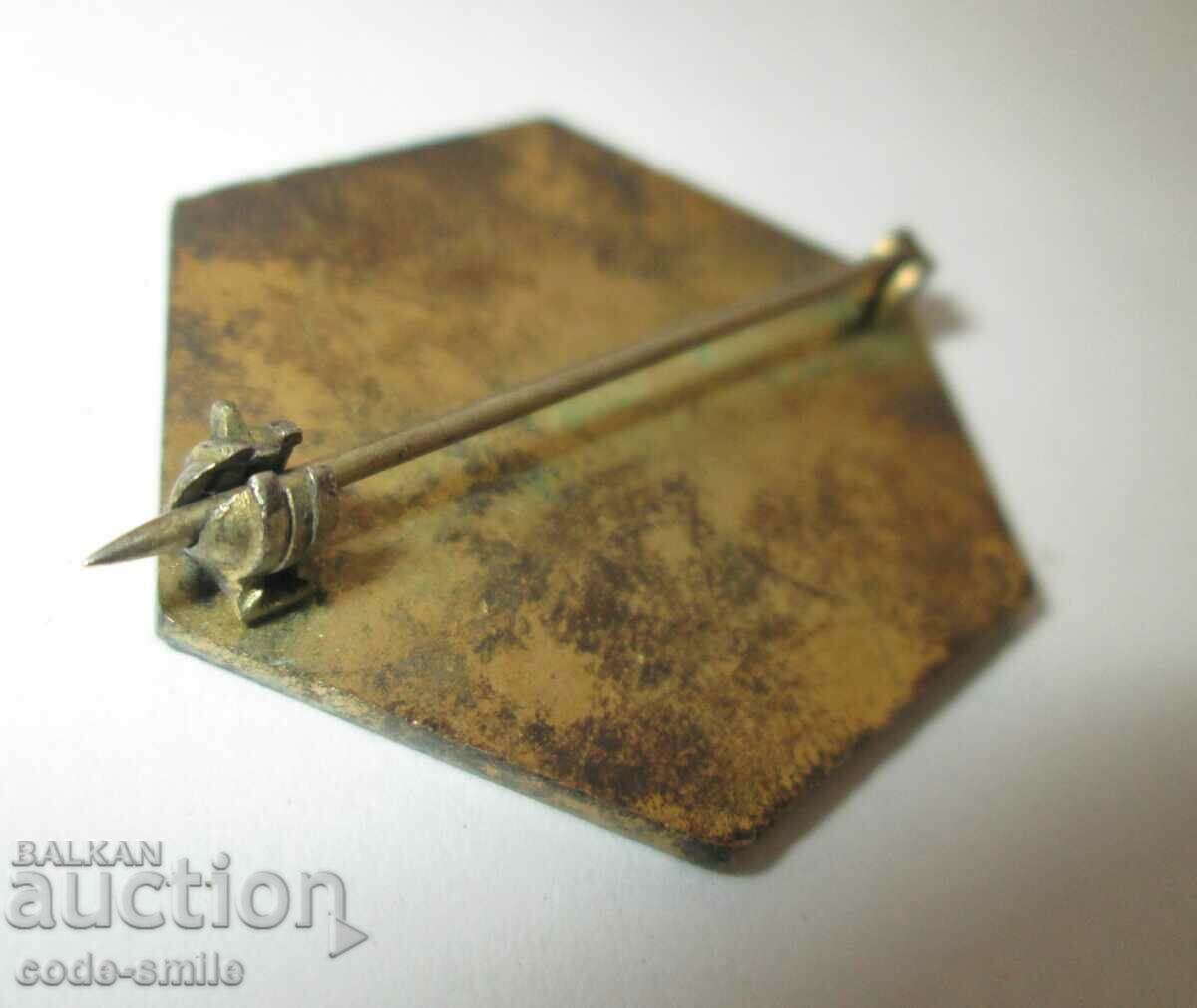 Old Sign Football Badge Participant Congress Football UEFA 1974 - 6 Old Sign Football Badge Participant Congress Football UEFA 1974 - 6