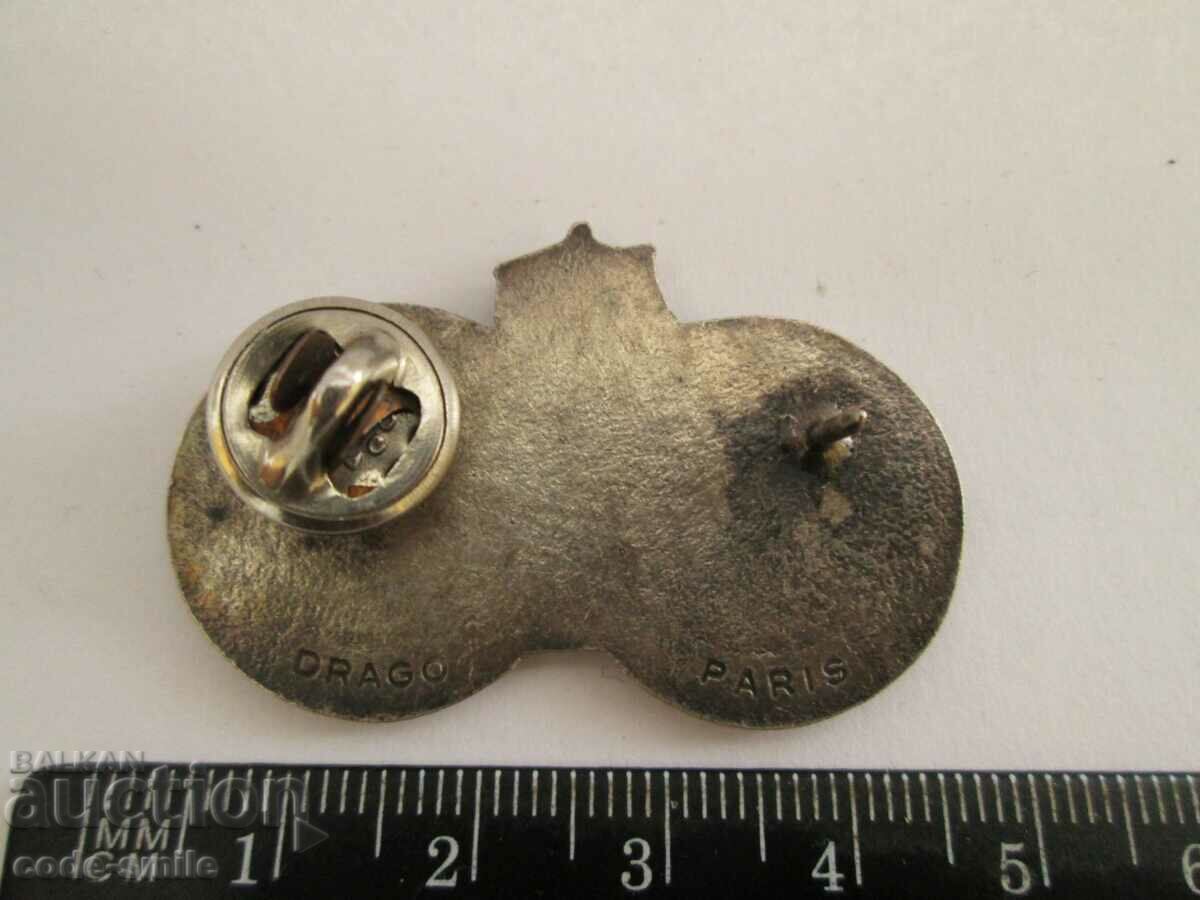 Old Sign Soccer Badge Participant Congress Soccer FIFA 1972 - 5 Old Sign Soccer Badge Participant Congress Soccer FIFA 1972 - 5