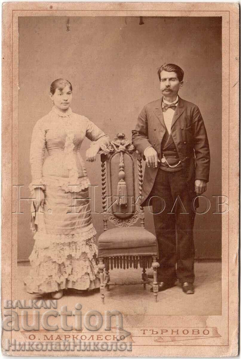 1884 PHOTO CARDBOARD V. TARNOVO NIKOLA AND LENKA ARNAUDOVI D103