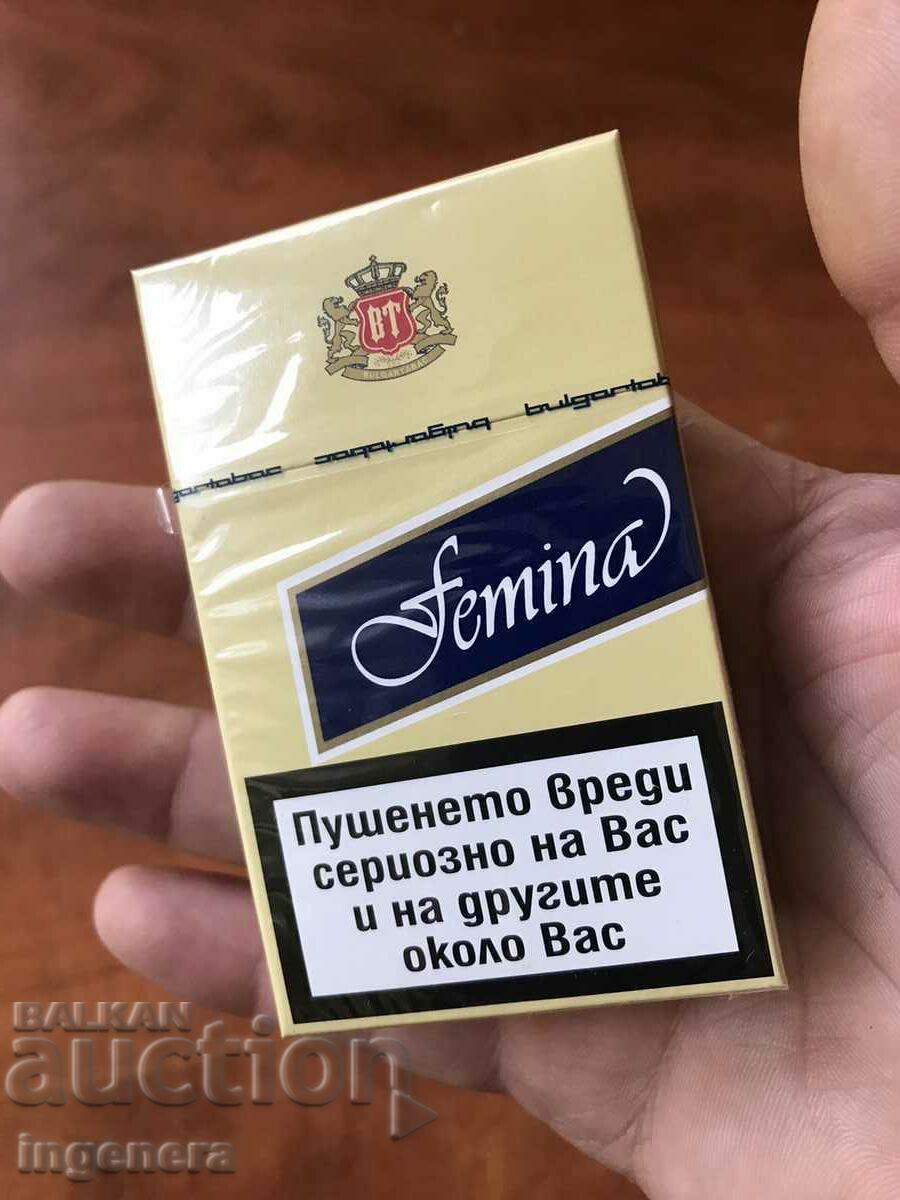 FEMINA CIGARETTES BOX UNPRINTED BLUE FOR COLLECTION - 6 FEMINA CIGARETTES BOX UNPRINTED BLUE FOR COLLECTION - 6