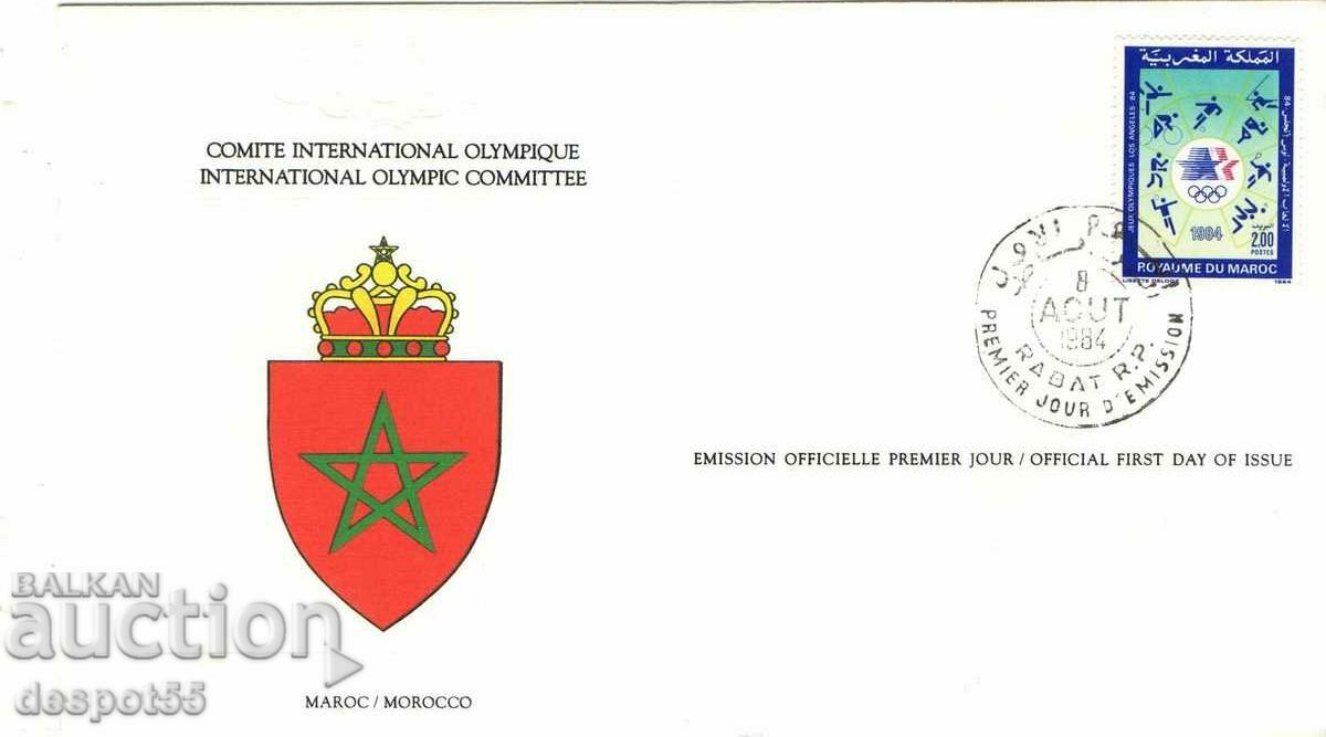 1984. Morocco. Olympic Games - Los Angeles. Envelope First day