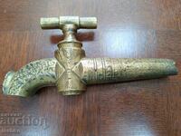 Old brass faucet