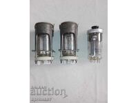 LOT of radio lamps Radio lamps GU-50 with casing and ceramic sockets