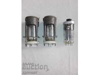 LOT of radio lamps Radio lamps GU-50 with casing and ceramic sockets