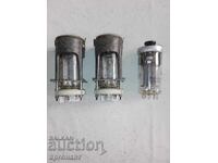 radio lamps, LOT of radio lamps GU-50 with casing and ceramic sockets