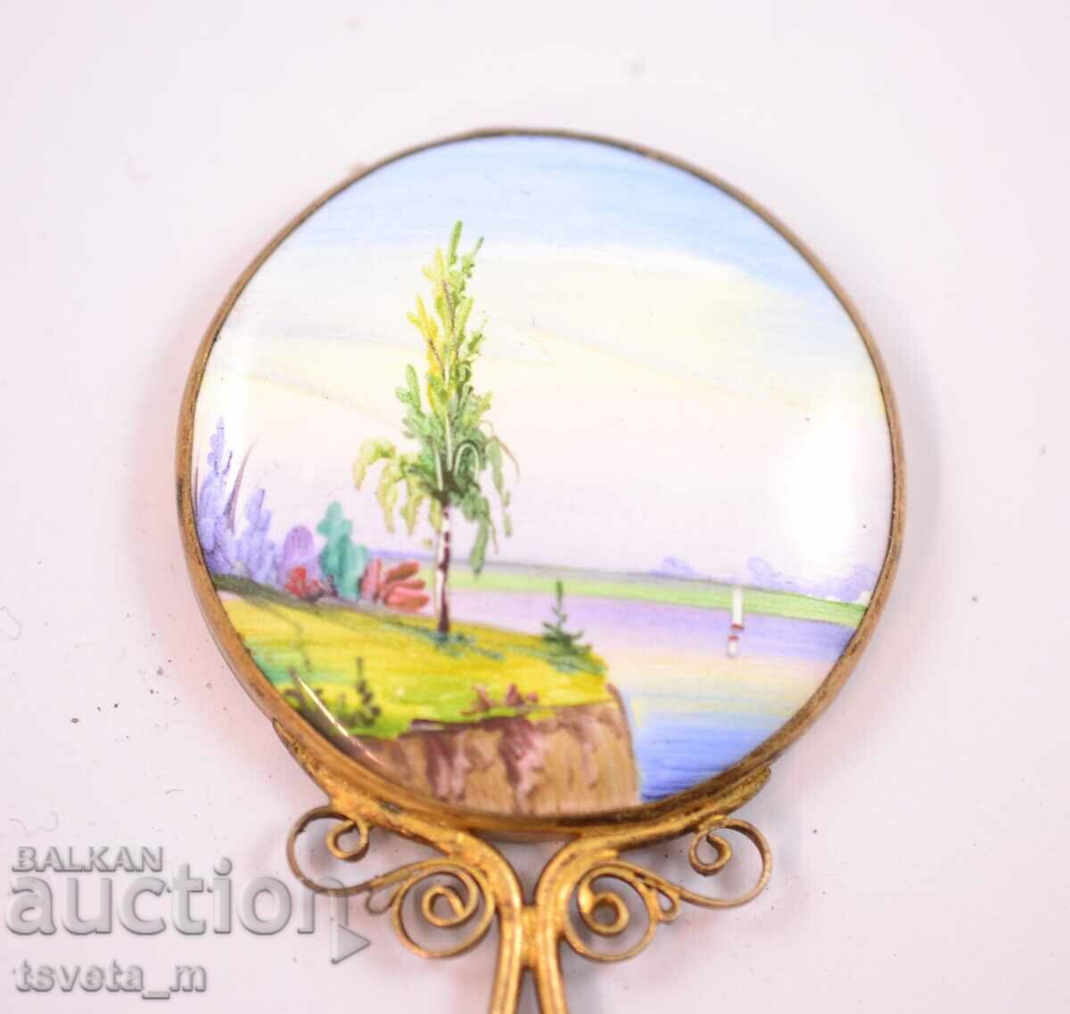 Аукцион Старинно дамско огледало, ажурен обков Аукцион Старинно дамско огледало, ажурен обков