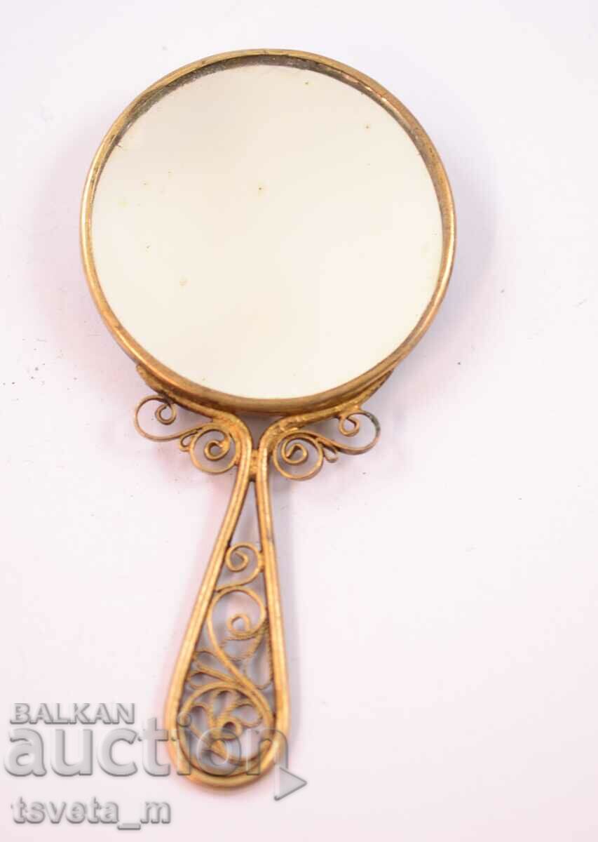 Доставка на Старинно дамско огледало, ажурен обков Доставка на Старинно дамско огледало, ажурен обков