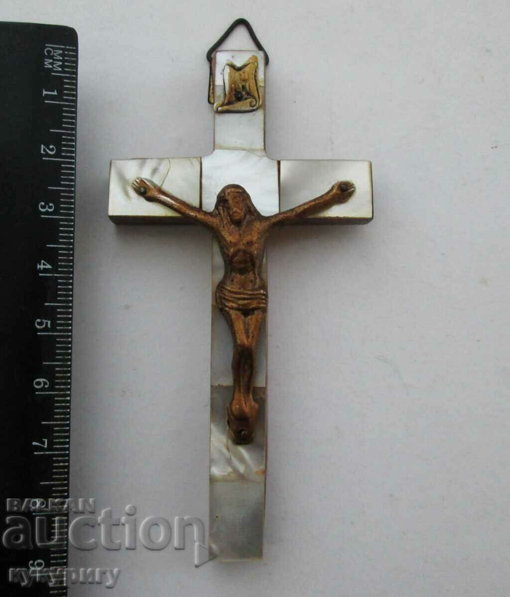 Old Small Mother of Pearl Jerusalem Cross mother of pearl from Holy Sepulchre with price 50.00 BGN | € 25.56 Old Small Mother of Pearl Jerusalem Cross mother of pearl from Holy Sepulchre with price 50.00 BGN | € 25.56