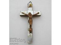 Old Small Mother of Pearl Jerusalem Cross mother of pearl from Holy Sepulchre