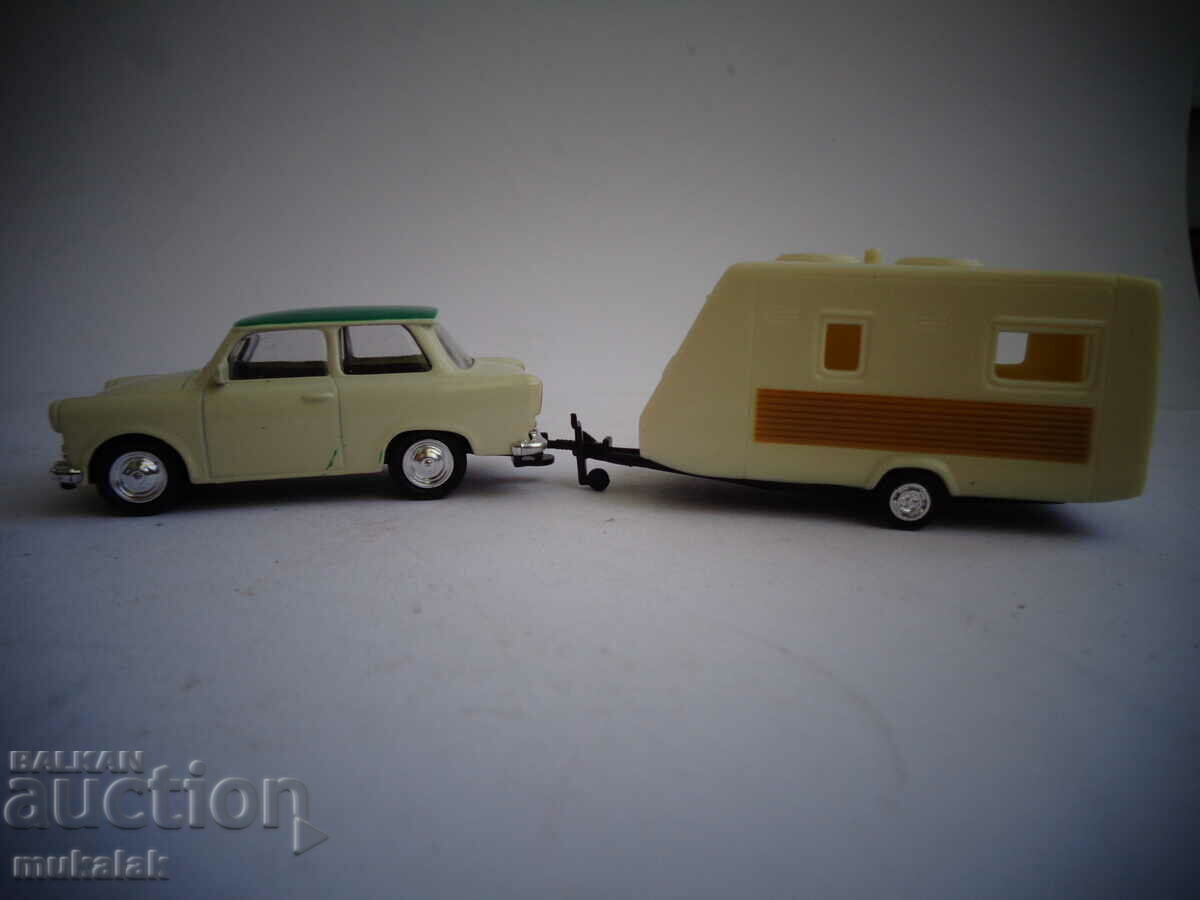 1/64 MODEL GRELL MODEL JUCĂRIE CARAVANĂ TRABANT