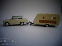 1/64 MODEL GRELL MODEL JUCĂRIE CARAVANĂ TRABANT