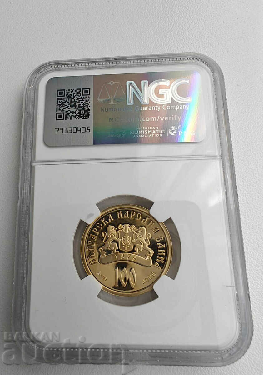 100 BGN AUR 2018, NGC 69, Sf. Stefan cu preț € 1523.65 | 2980.00 BGN 100 BGN AUR 2018, NGC 69, Sf. Stefan cu preț € 1523.65 | 2980.00 BGN